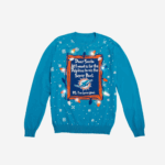 Miami Dolphins Dear Santa Ugly Christmas Sweater 2025