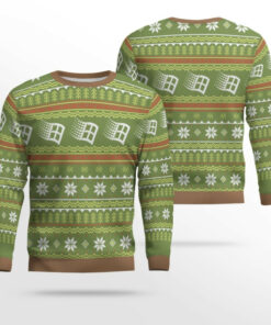 Microsoft Windows Ugly Holiday Sweater Brown And Green 2025