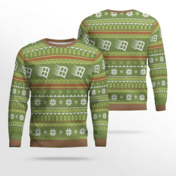 Microsoft Windows Ugly Holiday Sweater Brown And Green 2025