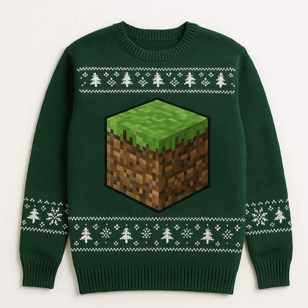 Minecraft Merry Christmas Ugly Sweater 2025 Minecraft Merry Christmas Ugly Sweater 2025