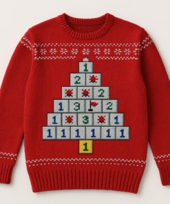 Minesweeper Ugly Christmas Sweater 2025