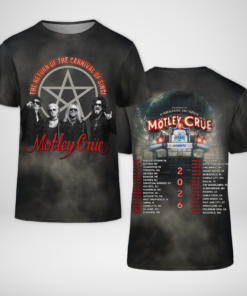 Motley Crue Return Of The Carnival Of Sins 2026 Tour Shirt