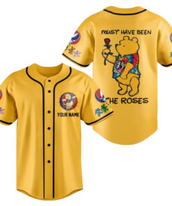 Must Have Been the Roses Grateful Dead Pooh Baseball Jersey