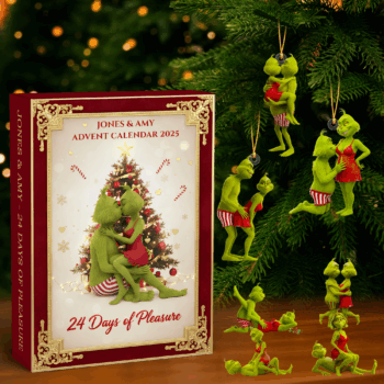 Naughty Green Couple Christmas Advent Calendar 2025