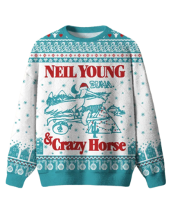 Neil Young & Crazy Horse Ugly Christmas Sweater 2025