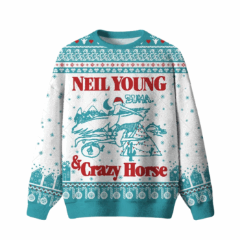 Neil Young & Crazy Horse Ugly Christmas Sweater 2025