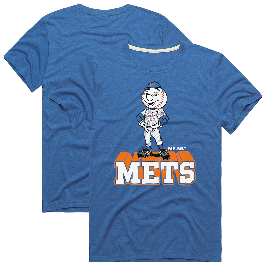 New York Mets Homage Royal Hyper Local Refresh T-Shirt New York Mets Homage Royal Hyper Local Refresh T-Shirt
