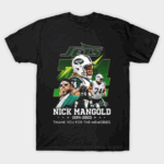Nick Mangold New York Jets 1984-2025 Thank You For The Memories T-Shirt