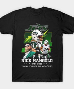 Nick Mangold New York Jets 1984-2025 Thank You For The Memories T-Shirt