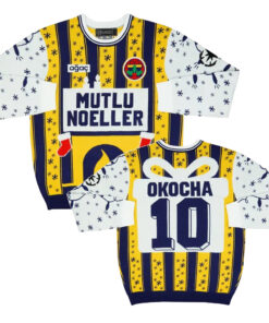 Okocha 10 Mutlu Noeller Football Ugly Christmas Sweater 2025