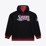 Philadelphia 76ers Black Playmaker Vintage Hoodie