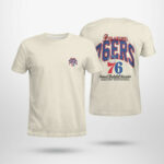 Philadelphia 76ers Cream Crossover Collection Foundation T-Shirt