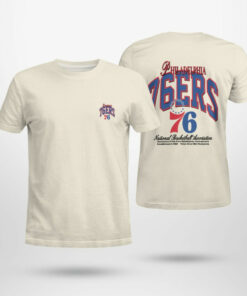 Philadelphia 76ers Cream Crossover Collection Foundation T-Shirt