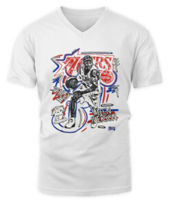 Philadelphia 76ers Mitchell & Ness Chalked Up V-Neck T-Shirt Allen Iverson