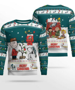 Philadelphia Eagles 2025 Snoopy Ugly Christmas Sweater