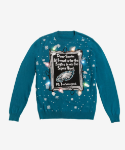 Philadelphia Eagles Dear Santa Ugly Christmas Sweater 2025