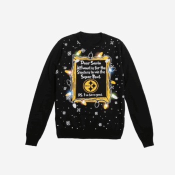 Pittsburgh Steelers Dear Santa Ugly Christmas Sweater 2025