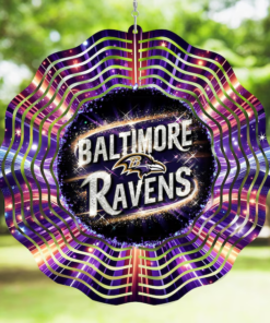 Ravens Football Wind Spinner