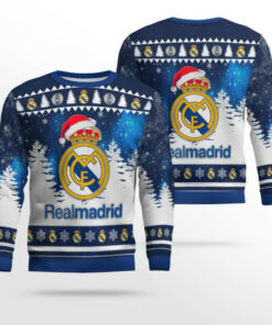 Real Madrid Merry Christmas Ugly Sweater 2025