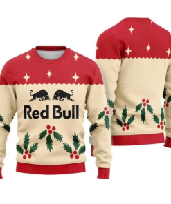 Red Bull Chrismas Cherry Ugly Sweater 2025