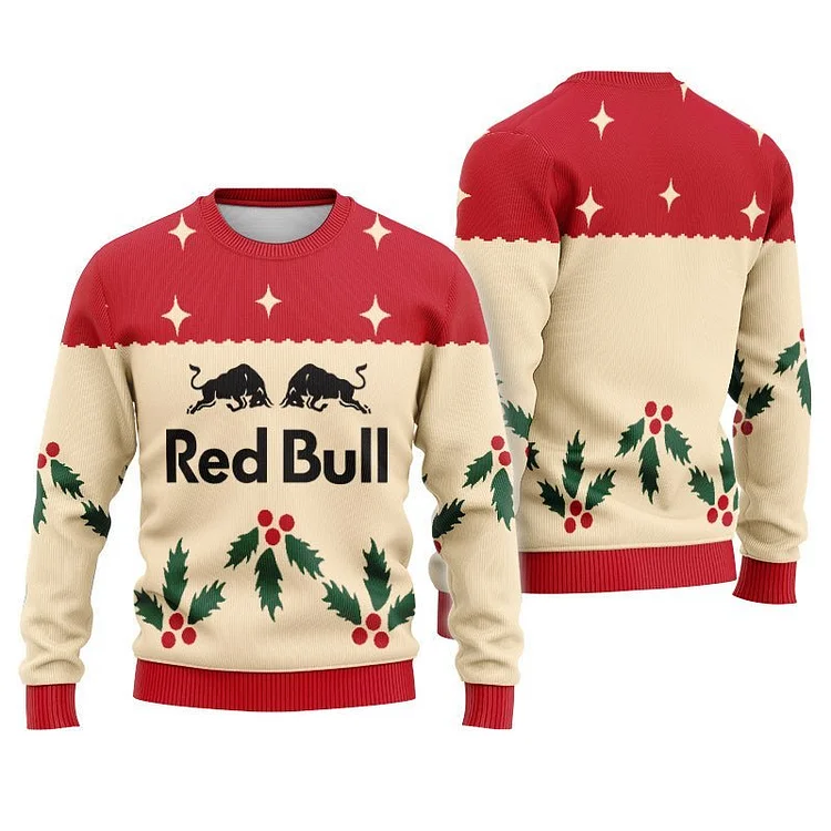 Red Bull Chrismas Cherry Ugly Sweater 2025 Red Bull Chrismas Cherry Ugly Sweater 2025