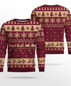 Red Bull Racing Christmas Ugly Sweater Deep Red