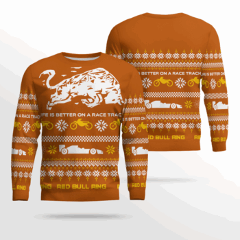 Red Bull Ring Winter Ugly Sweater 2025 Desert Brown