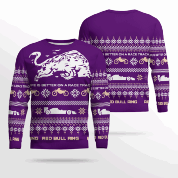Red Bull Ring Winter Ugly Sweater 2025 Purple