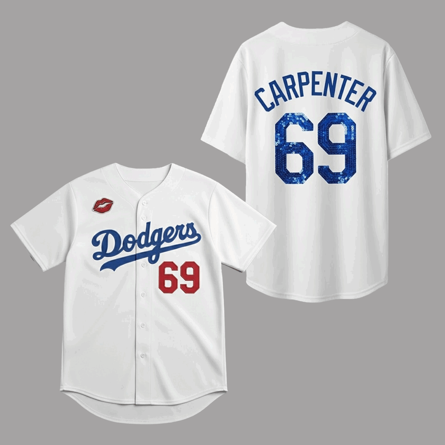 Sabrina Carpenter Dodgers 69 Baseball Jersey
