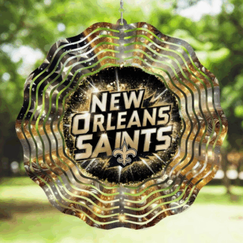 Saints Football Wind Spinner
