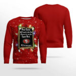 San Francisco 49ers Dear Santa To Win Super Bowl Ugly Christmas Sweater 2025