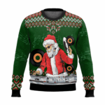 Santa Claus DJ Ugly Christmas Sweater 2025