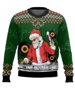 Santa Claus DJ Ugly Christmas Sweater 2025