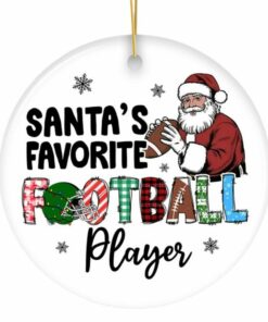 Santa’s Favorite Football Player Ornament