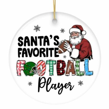 Santa’s Favorite Football Player Ornament