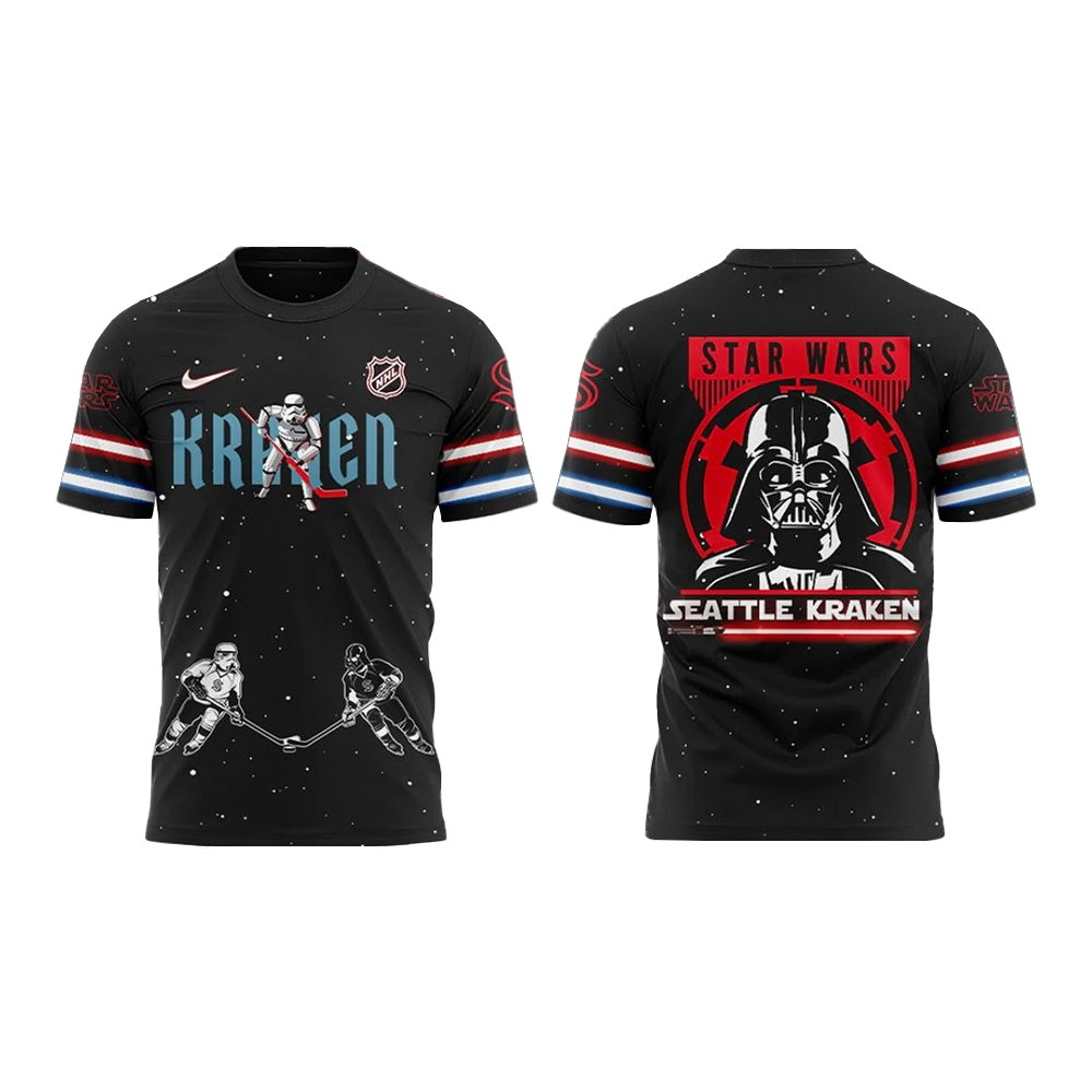 Seattle Kraken Star Wars Night 2025 T-Shirt Seattle Kraken Star Wars Night 2025 T-Shirt