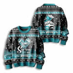 Smart Woman Loves Her Eagles Ugly Christmas Sweater 2025