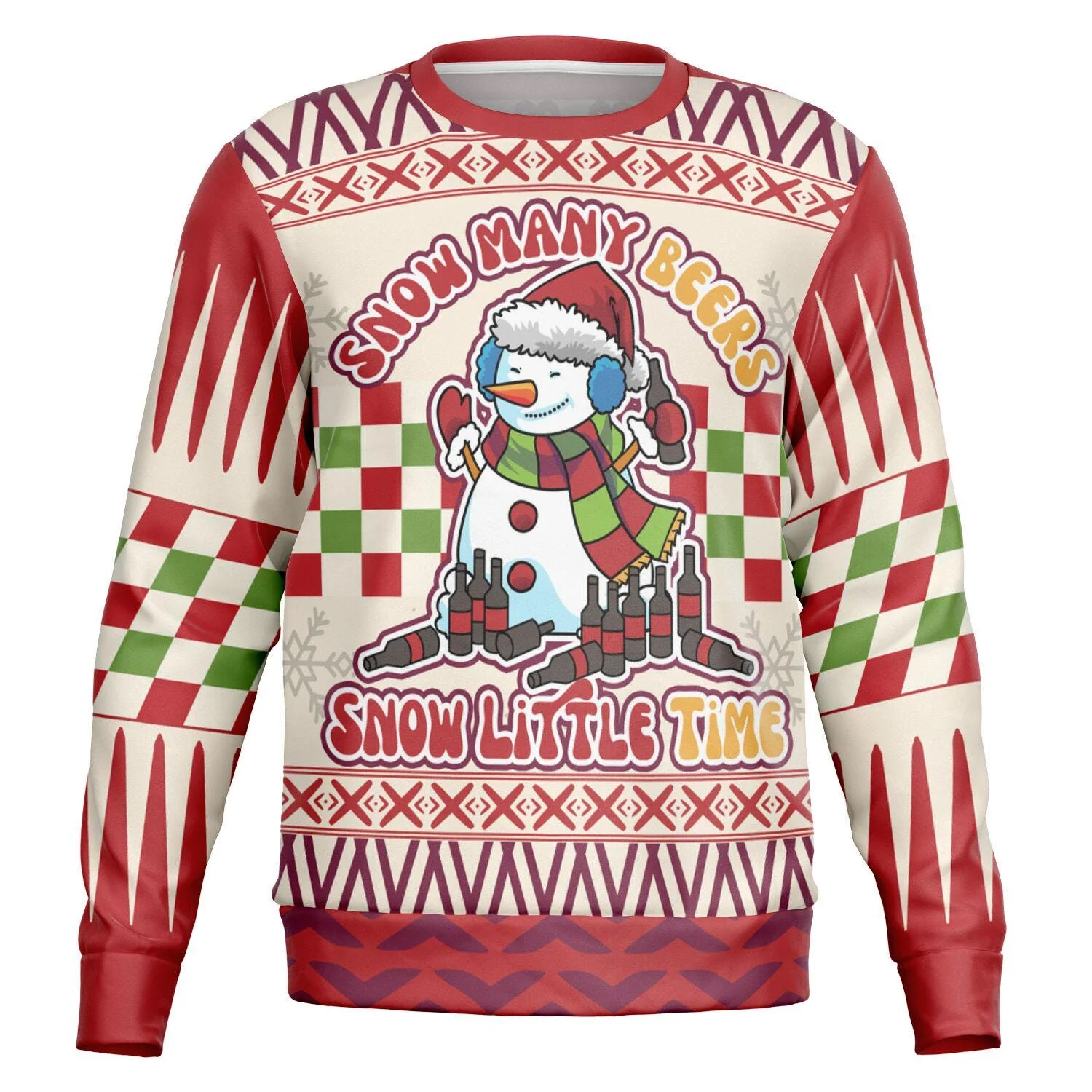 Snowman Many Beers Snow Little Time Shirt Holiday Ugly Christmas Sweater 2025 Snowman Many Beers Snow Little Time Shirt Holiday Ugly Christmas Sweater 2025