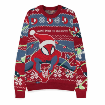 Spider-Man Swing into the Holidays Ugly Sweater 2025