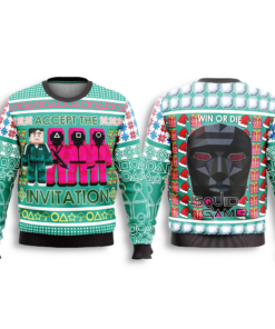 Squid Game Accept The Invitation Ugly Christmas Sweater 2025