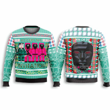 Squid Game Accept The Invitation Ugly Christmas Sweater 2025