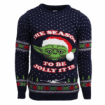 Star Wars Master Yoda The Season To Be Jolily It Is Ugly Christmas Sweater 2025