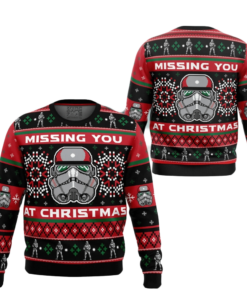 Star Wars Stormtrooper Missing You At Christmas Ugly Christmas Sweater 2025