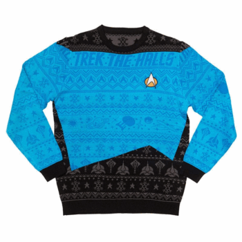 Star Wars-Trek The Halls Blue Ugly Christmas Sweater 2025