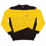 Star Wars-Trek The Halls Yellow Ugly Christmas Sweater 2025