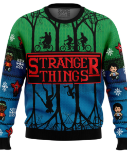 Stranger Things A-Z Ugly Christmas Sweater 2025