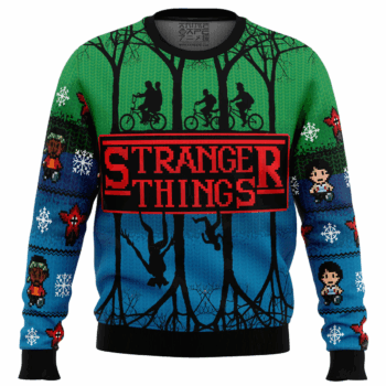Stranger Things A-Z Ugly Christmas Sweater 2025