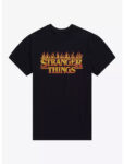 Stranger Things Flames Logo T-Shirt 2025