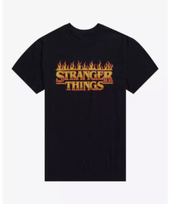Stranger Things Flames Logo T-Shirt 2025