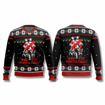 Stranger Things Who You Gonna Call Ugly Christmas Sweater 2025